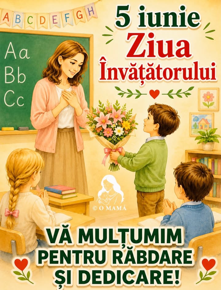 5 iunie – Ziua Învățătorului