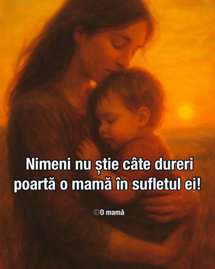 Inima mamei e plină de dureri pe care doar ea le cunoaște