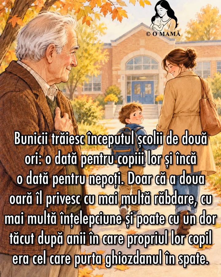 Să-ți vezi copilul ținându-și propriul copil de mână, în drum spre școală, este, poate…
