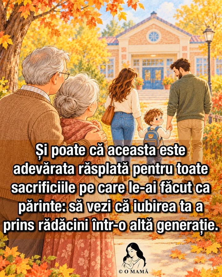 Poate cea mai mare emoție nu este doar să-ți vezi nepoții crescând, ci să-ți vezi copilul…