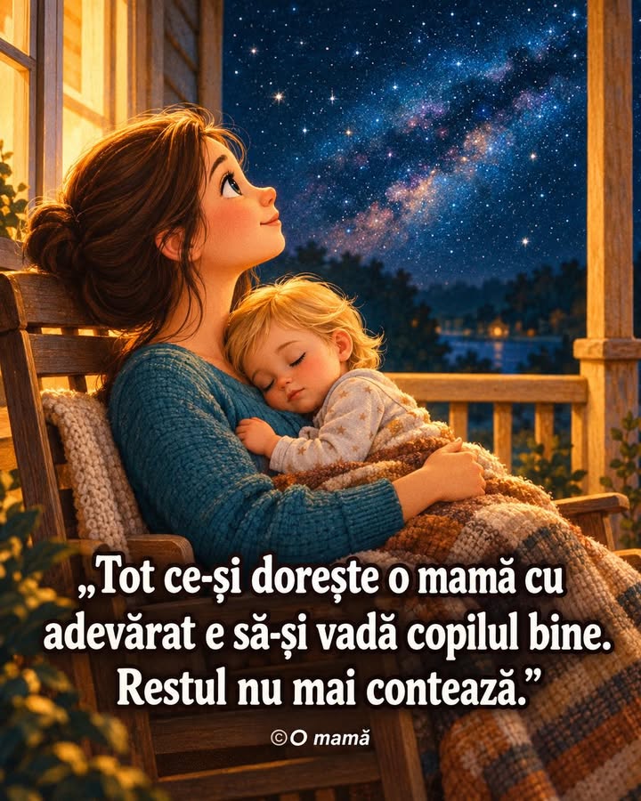 Pentru o mamă asta contează cu adevărat.