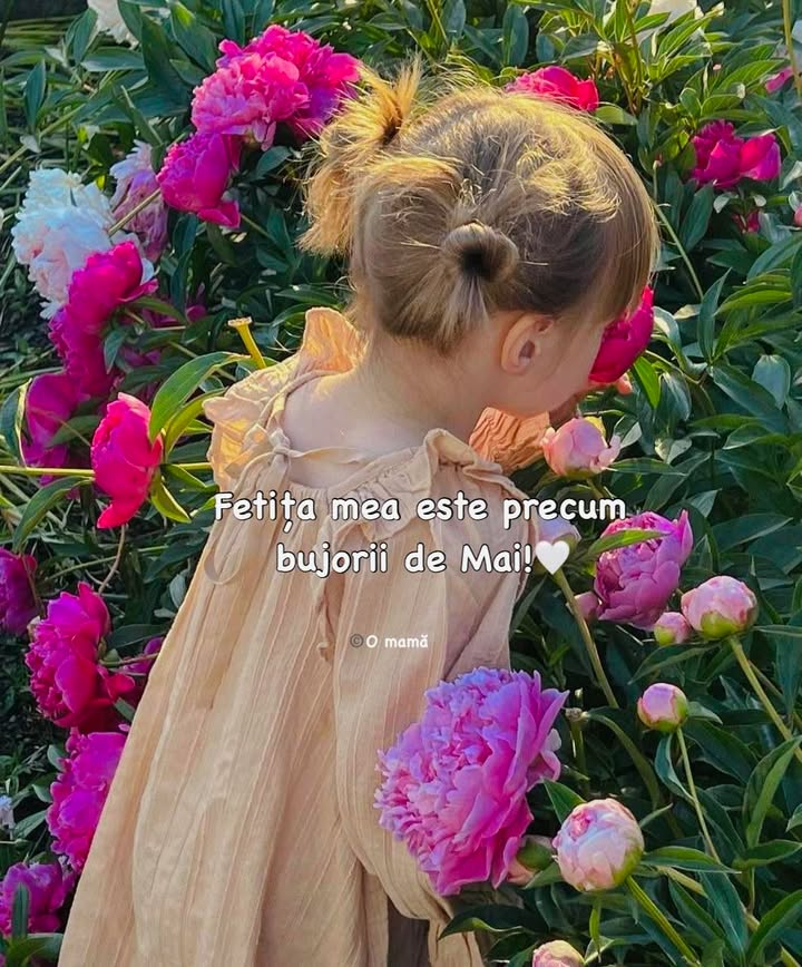Fetița mea este precum bujorii de Mai!