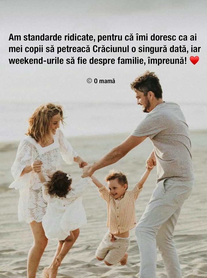Tot ce îmi doresc este ca familia mea sa fie bine pentru totdeauna!