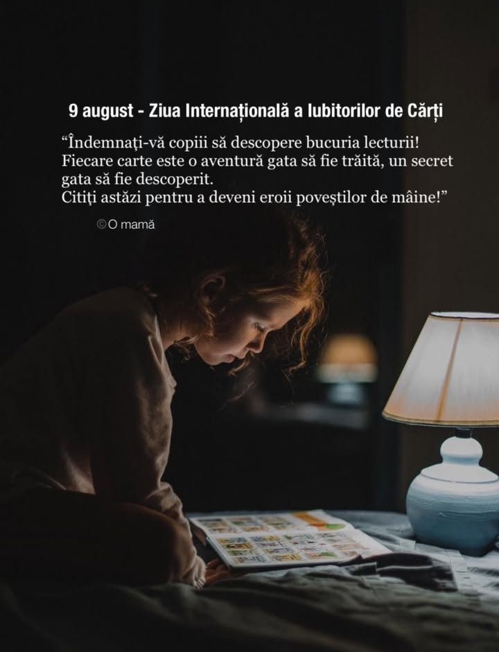 9 august – Ziua Internațională a Iubitorilor de Cărți