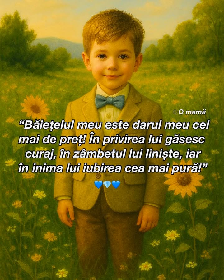 Băiețelul meu este cel mai mare dar!