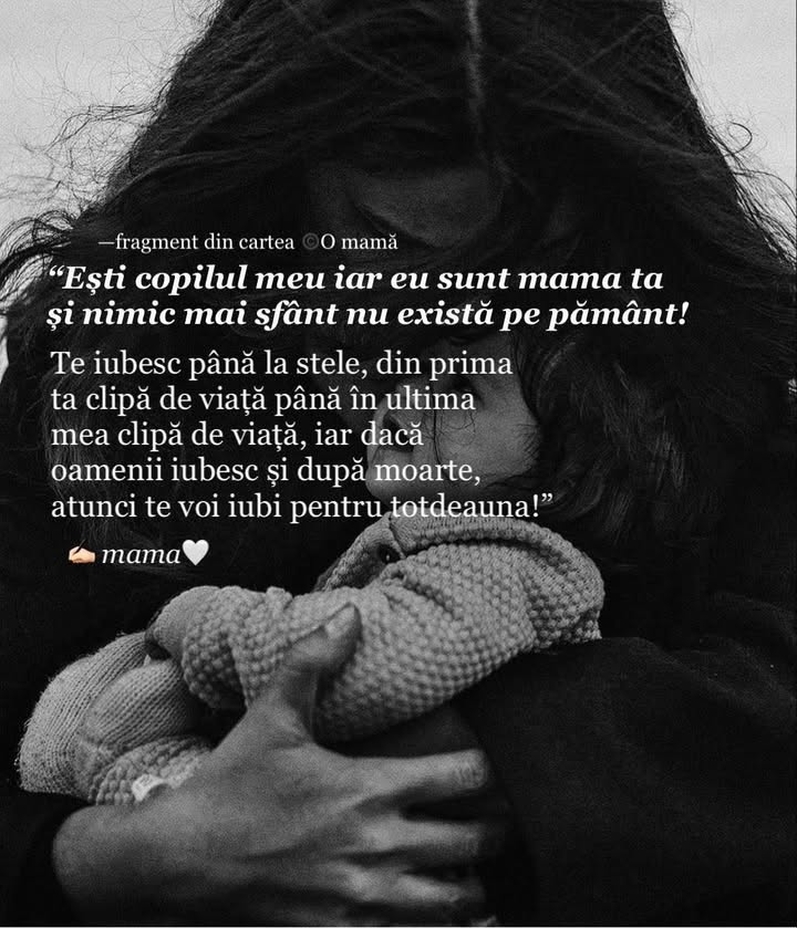 Ești copilul meu, iar eu sunt mama ta
