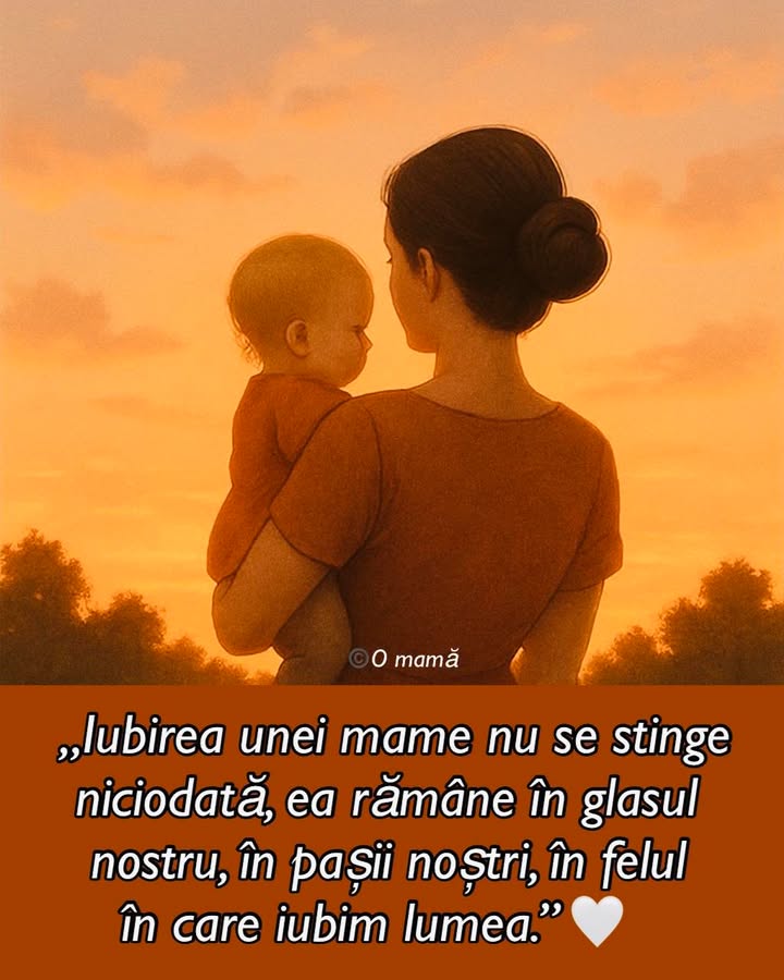Iubirea mamei durează pentru totdeauna!