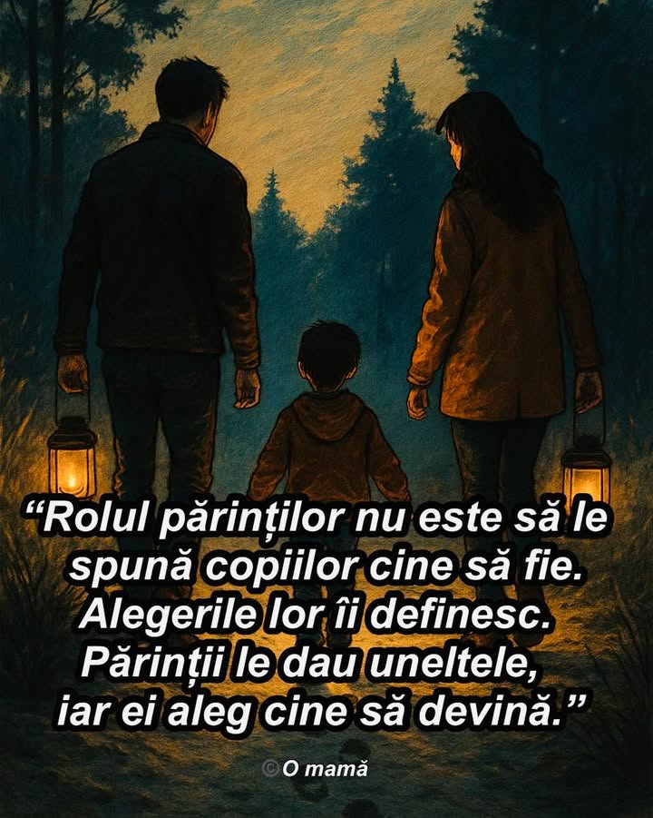 Rolul părinților nu este să le spună copiilor cine să fie.