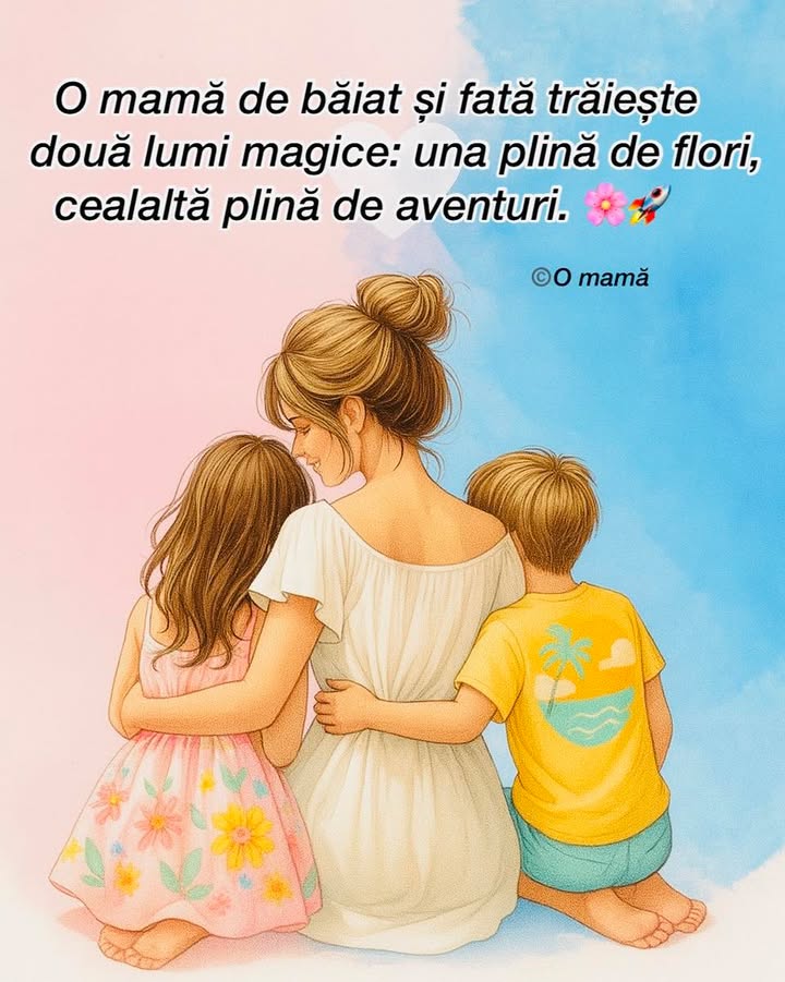 Binecuvântată să fiu mamă de băiat și fată!
