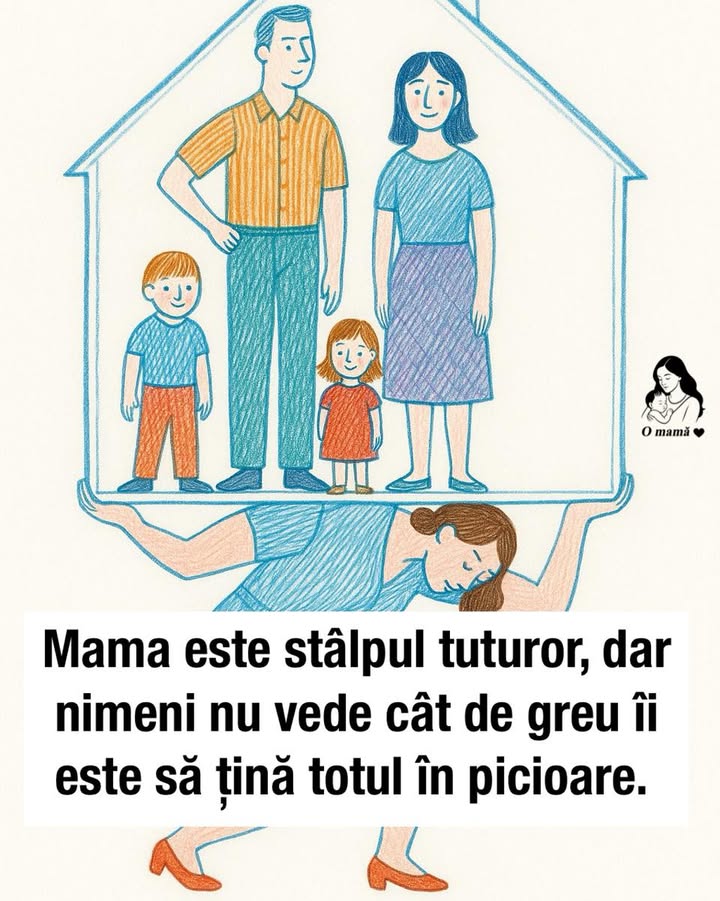 Mama este stâlpul tuturor, dar nimeni nu vede cât de greu îi este să țină totul în…