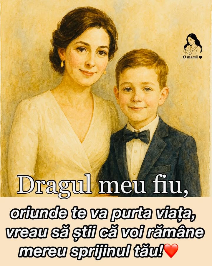 Voi rămâne mereu cel mai important sprijin pentru fiul meu!