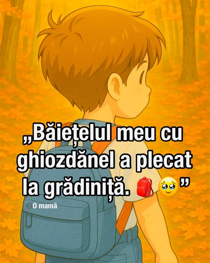 Băiețelul meu cu ghiozdănel