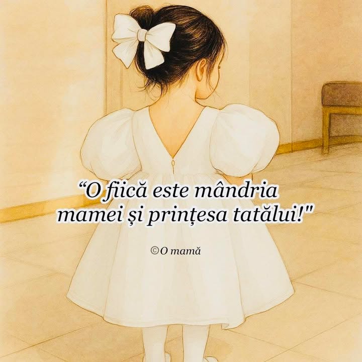 Fiica noastră, MÂNDRIA NOASTRĂ.