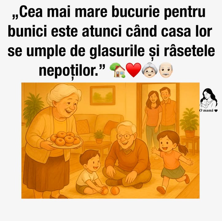 Și de copiii lor care au venit cu nepoțeii să le umple casa de bucurie!