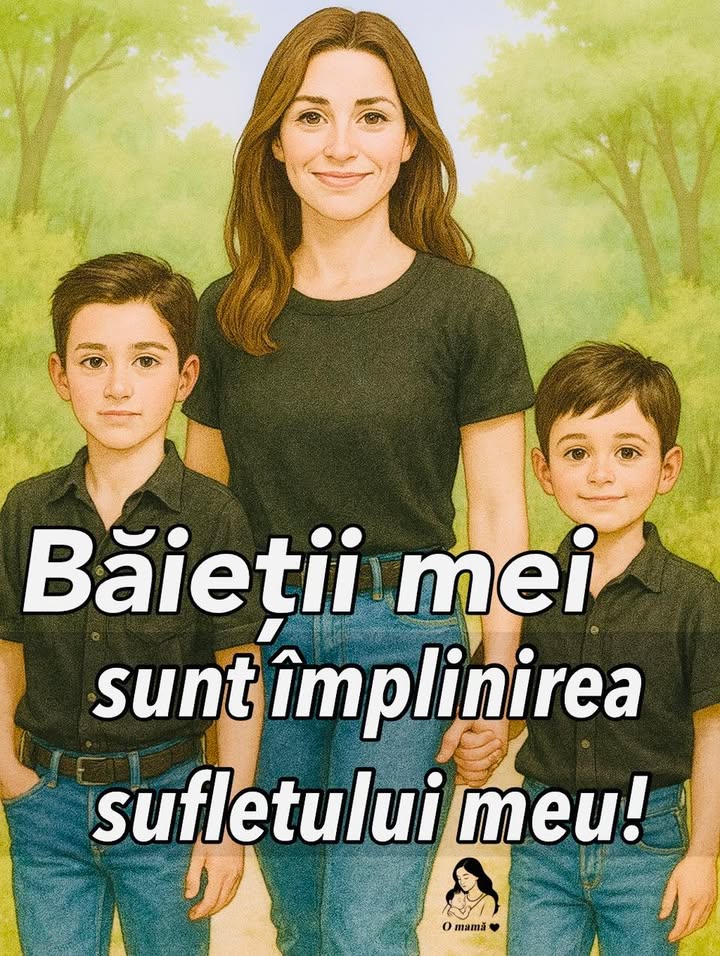 Cu BĂIEȚII MEI alături, sunt o mămică mândră, iar sufletul meu este plin de bucurie!
