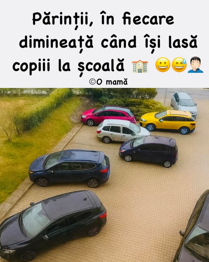 Doar 5 minute până îl las pe copil la intrare.