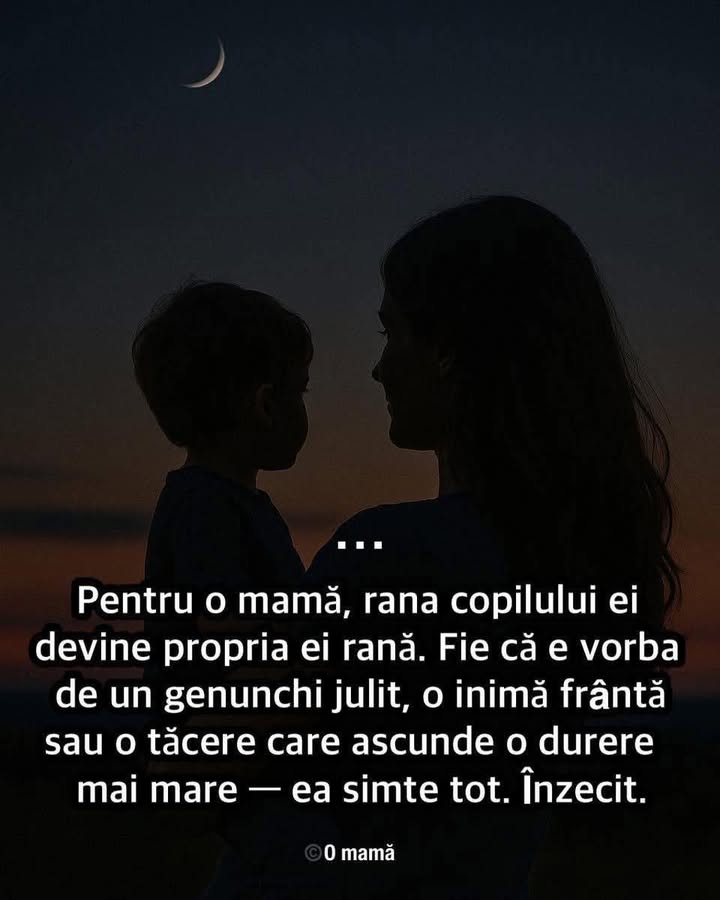 Pentru ca inima unei mame este copilul ei