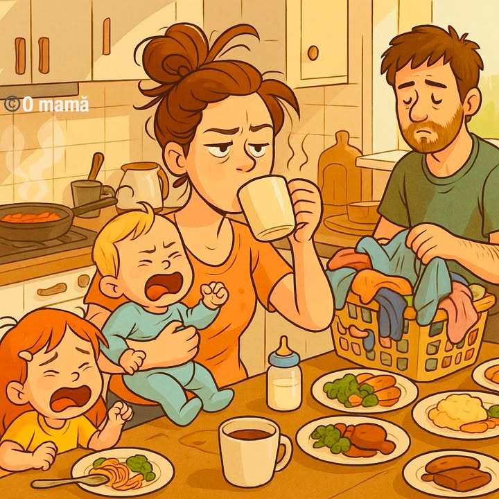 Dimineața reală într-o familie