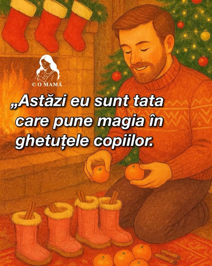 Astăzi eu sunt tata care pune magia în ghetuțe.