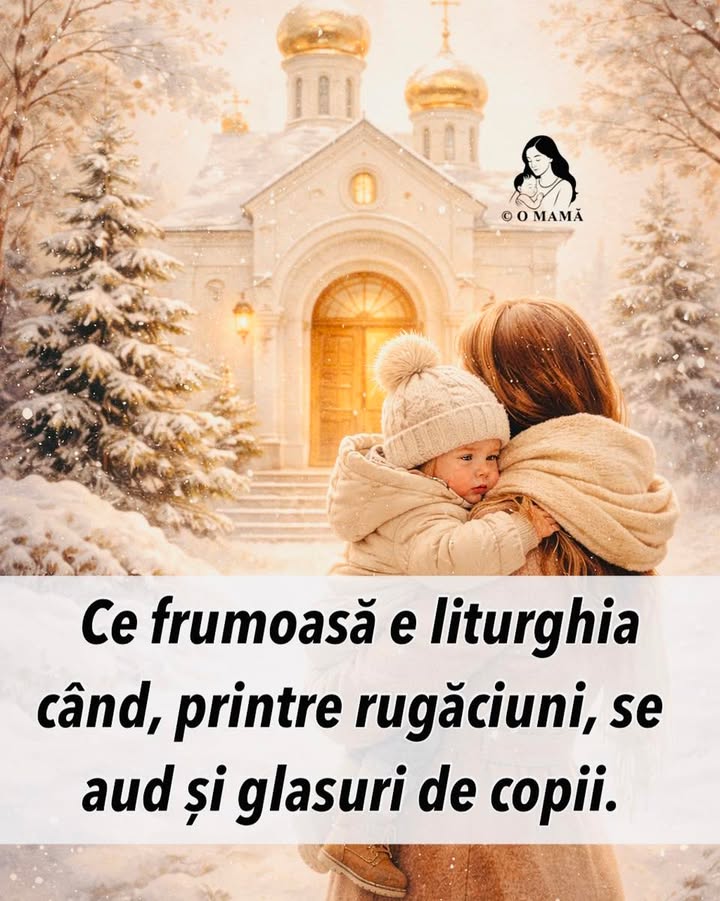 Liturghia capătă sens deplin atunci când se amestecă cu glasuri de copii.