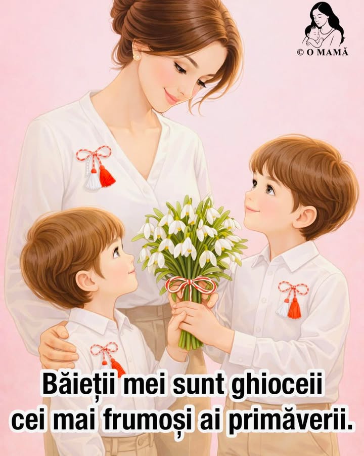 Băieții mei, ghioceii mei prețioși.