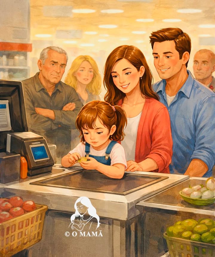 Era o coadă obișnuită la supermarket.