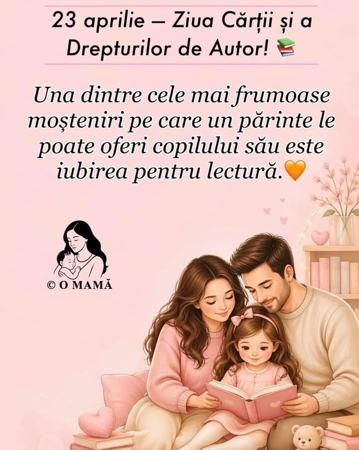 23 aprilie, Ziua Cărții și a Drepturilor de Autor.